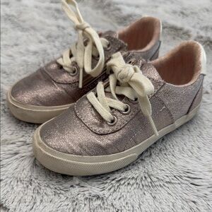 Zara Silver Sneakers Low-Top Metallic